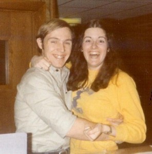 Caught in the lobby of the dorm - 1980