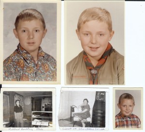 Some of Tom's school pictures