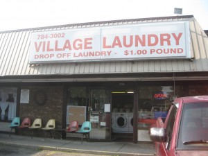 The Village Laundromat just down the street