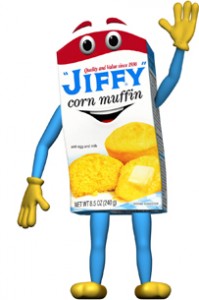 Corny - the Jiffy Mix mascot