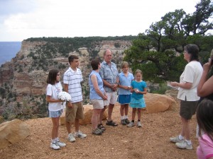Sandy and Eric get married on the rim of the Grand Canyon