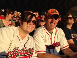 John and Jackie at last year's Indians game