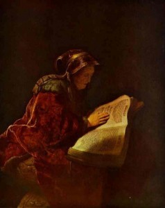 Rembrandt's painting of Anna