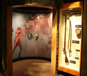 One of the "tree" exhibits in the Museum