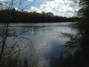 Catawba River along the reservation
