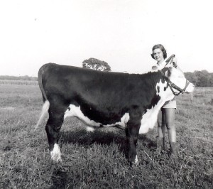 Mom and her Grand Champion Steer