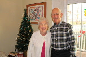 Dad and Aunt Joan in December