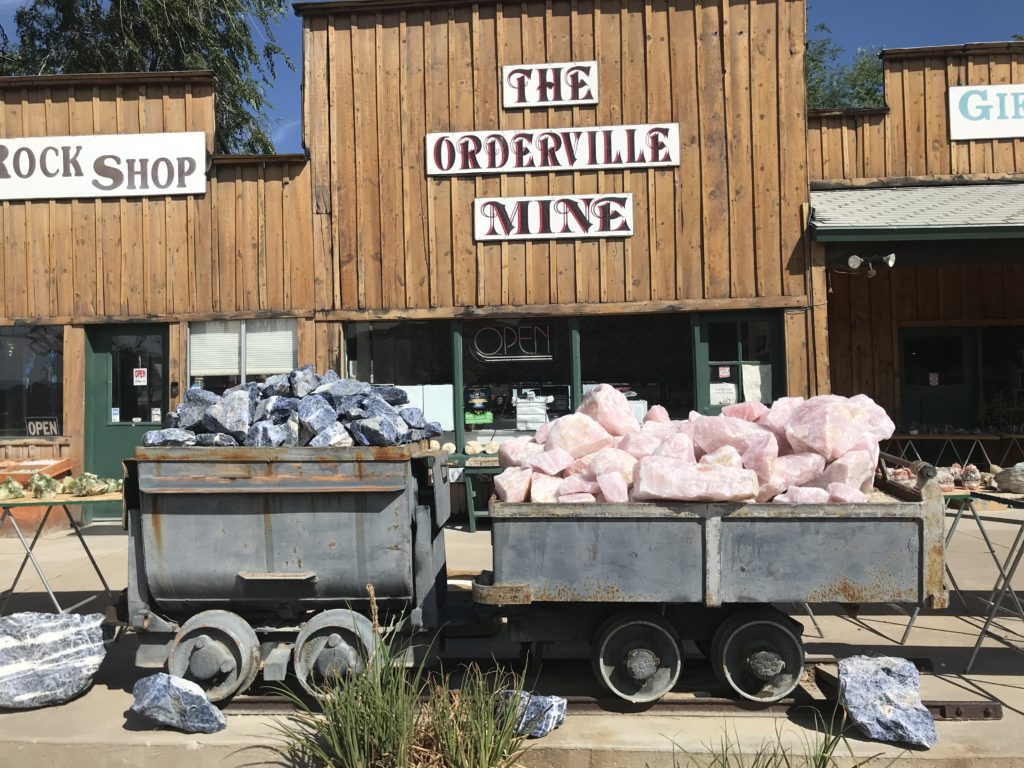 Orderville Mine Rock Shop in Orderville Utah Sharing Horizons